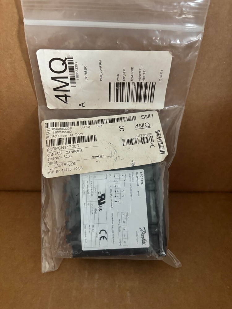 Randell CNT1720R Temperature Control Danfoss Erc112C 8148N/W8268 Controller Only