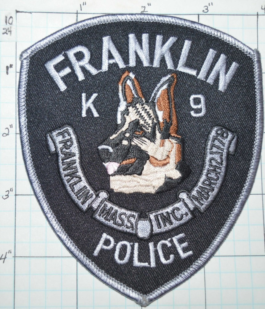 MASSACHUSETTS, FRANKLIN POLICE DEPT K9 CANINE PATCH