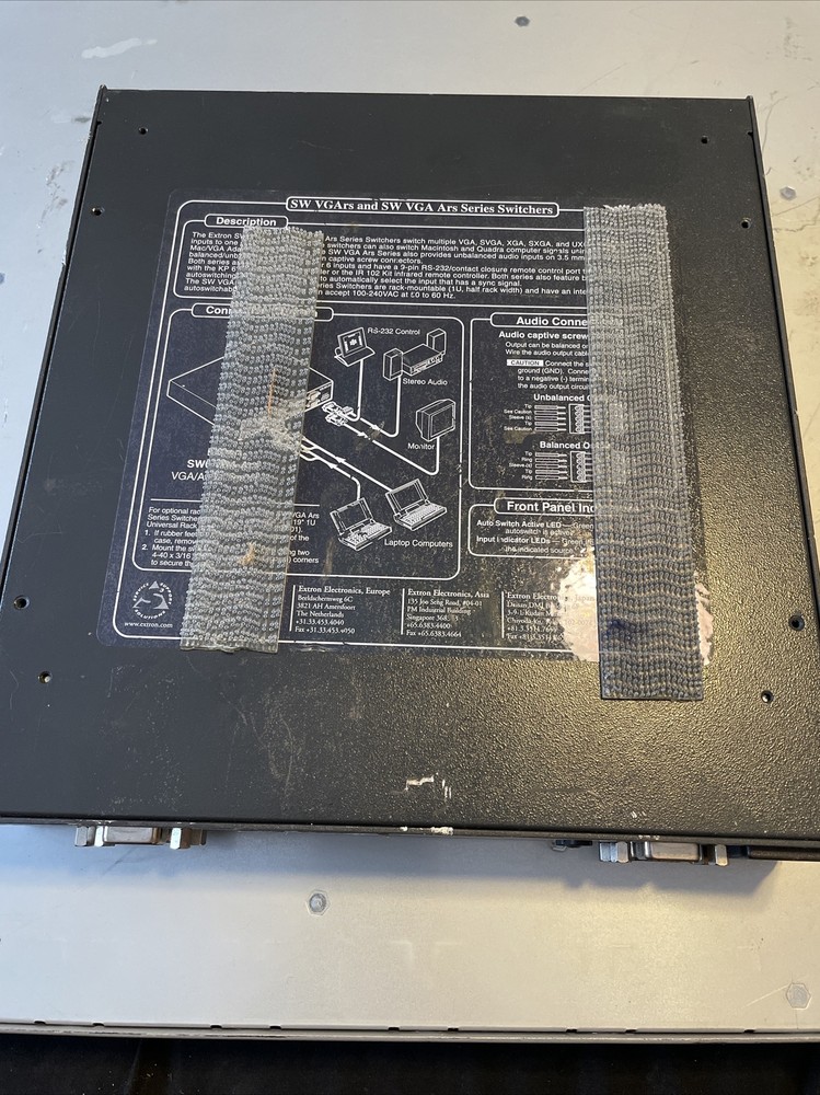 Extron SW VGA/Ars Series VGA/Audio Switcher