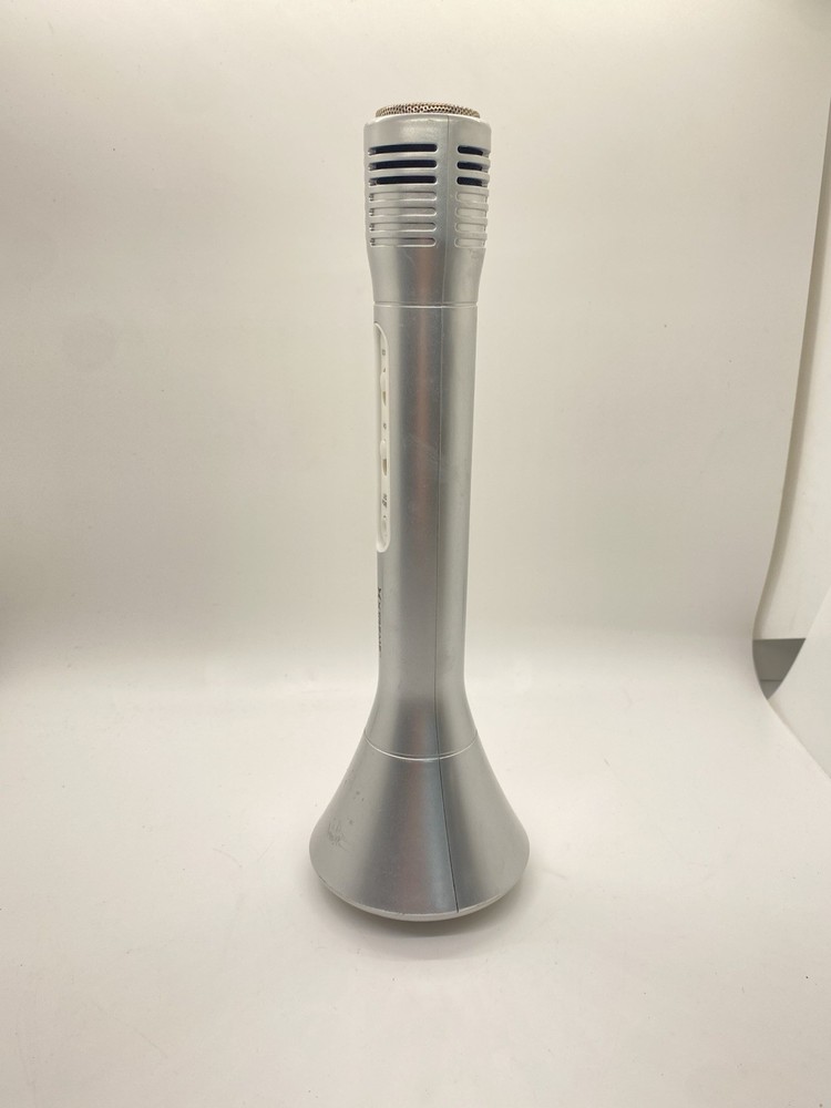 Xtreme Silver Wireless Karaoke Microphone Speaker Echo LED Mic USB Rechargeable