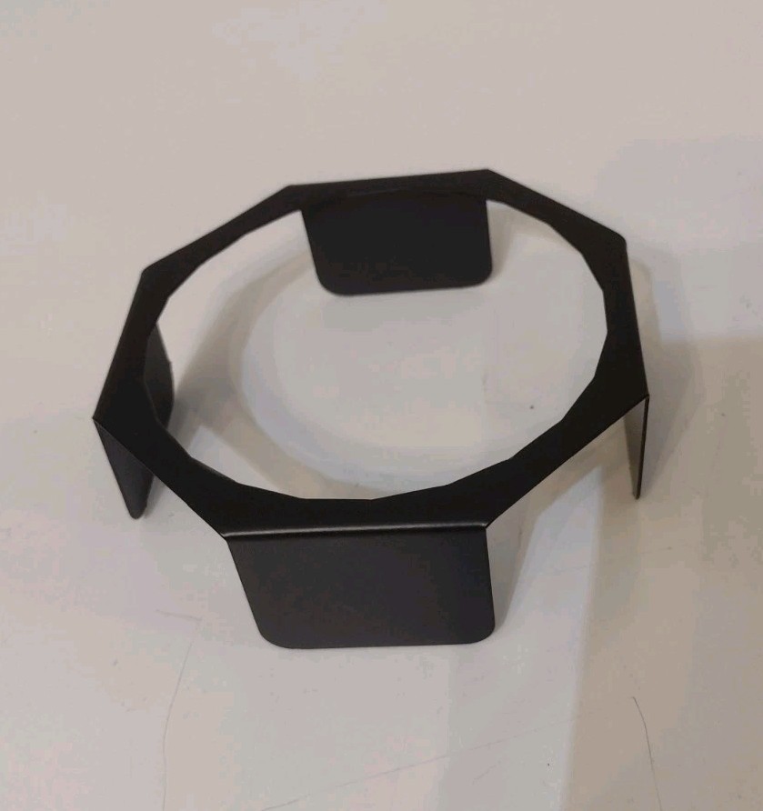 Lighting Barndoor/Filter Holder. 4¼". Fixed Flaps. Black Gunmetal. Light Weight.