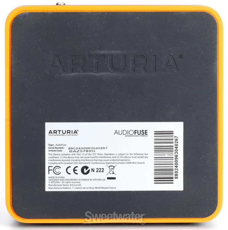 Arturia AudioFuse Rev2 USB Audio Interface - Black