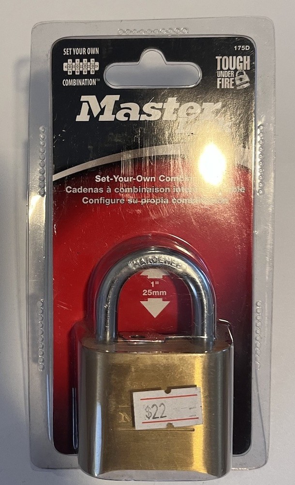 (Pack of 2) Combination Padlock: Master Lock 175D