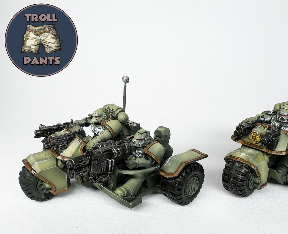 Warhammer 40k Dark Angels - Space Marines - 2 Attack Bikes