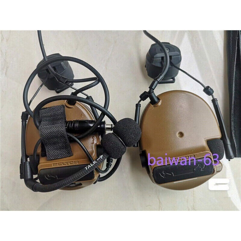 US PELTOR Comtac III C3 Tactical Headset Helmet Ver. Noise Reduction Headphone