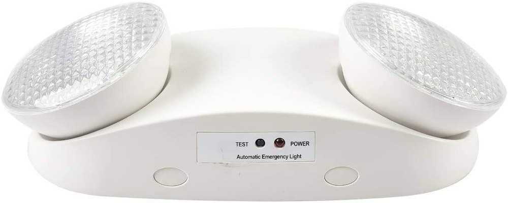 LED Emergency Exit Light Adjustable Dual Head Lamp with Battery Backup UL