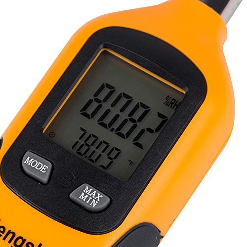 New Handheld Digital Psychrometer - Orange