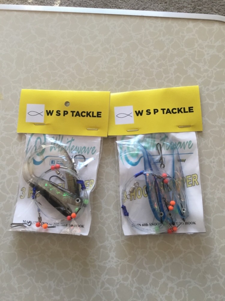 COD AND POLLOCK READY MADE RIGS 3/0 hooks high flash Sandeels beads swivels 🇬🇧