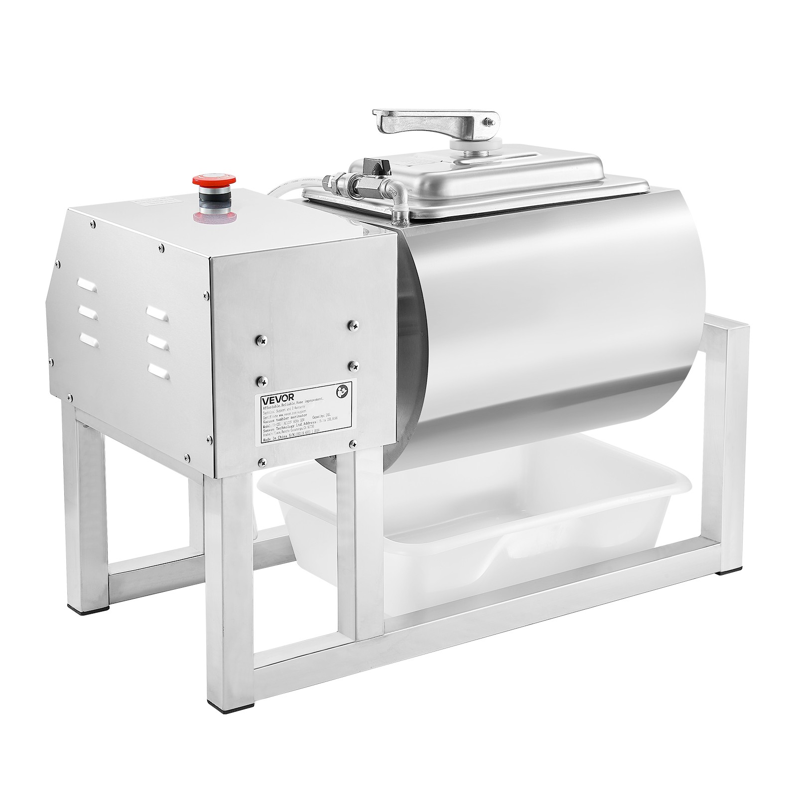 VEVOR Vacuum Meat Tumbler Marinator Machine 20L for Chicken Steak Fish
