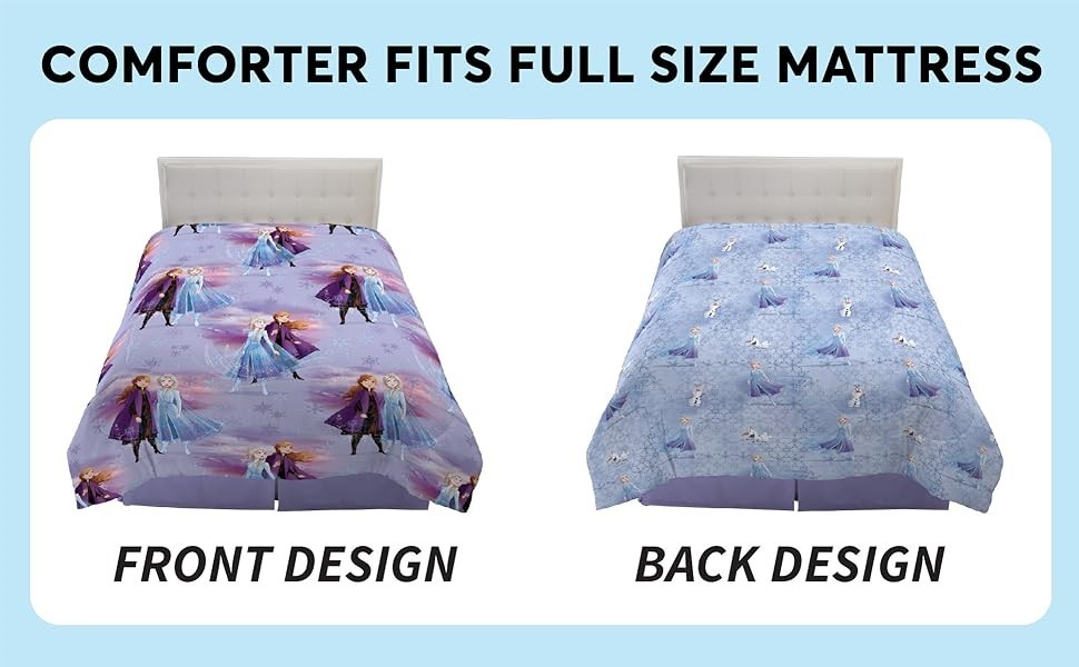 Disney Frozen 2 "Snowflake Magic" Full Comforter