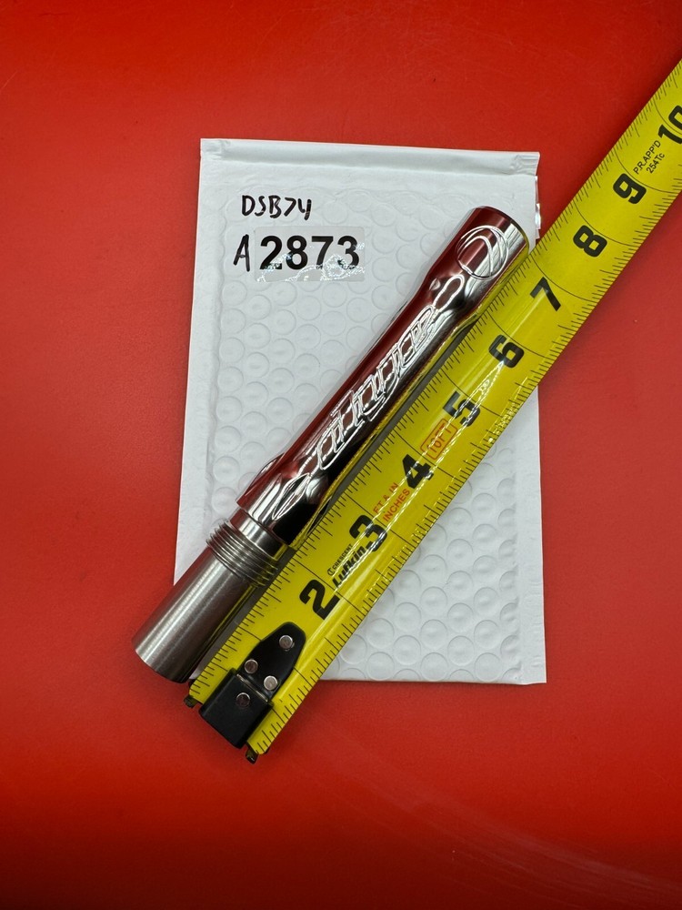 Dye SS Angel Threaded .688 Paintball Barrel Back - Silver
