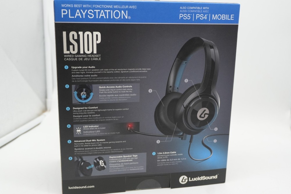 LucidSound LS10P Advanced Wired Gaming Headset for PS5, PS4, Mobile NEW