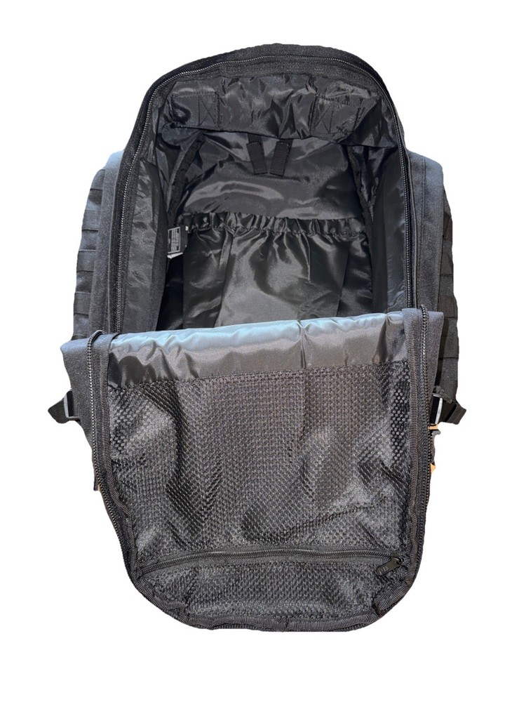 Highland Tactical Ballistic Molle Webbing Hydration Black Backpack Padded Back