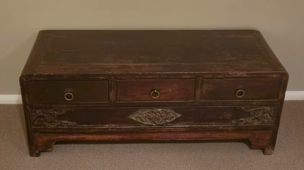 Antique Low Boy Chinese Console Cabinet