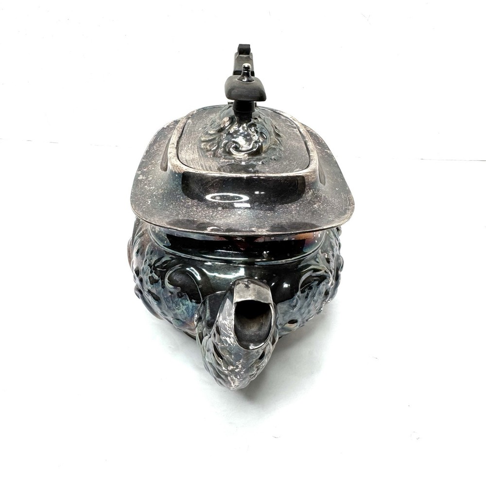 4 pcs Vintage Sheffield Fluted Coffee Tea SET silver plate England EPNS