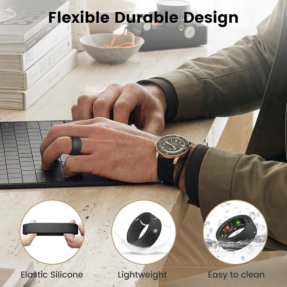 10 Pack Silicone Ring Covers for Oura Ring Gen 3/4 - Scratch Resistant & Stylish