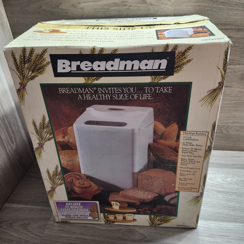 Breadman Bread Machine Automatic Bread Maker 8 Settings TR442SPR New Open Box