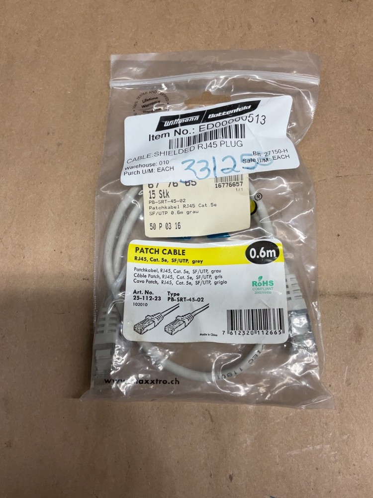 Maxxtrio Ethernet Patch Cable RJ45, Cat. 5e, SG/UTP #4009X112