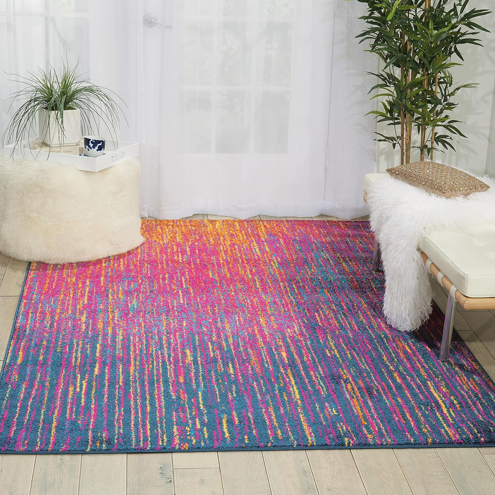 Passion 3'9" X 5'9" Multicolor Modern Indoor Rug