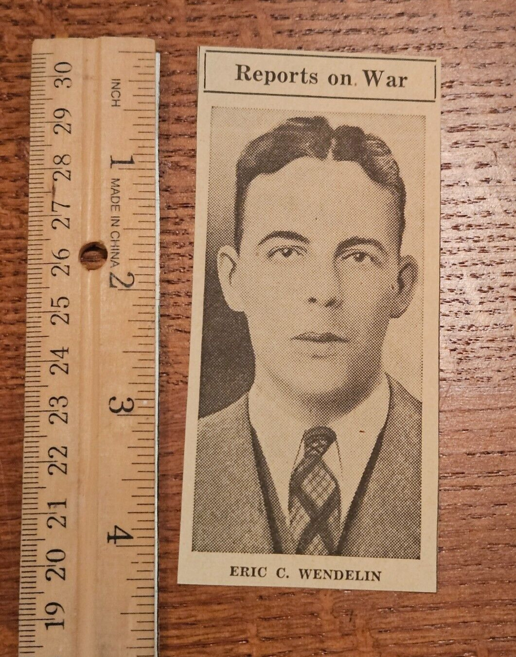 ERIC C WENDELIN from 1936 Philadelphia Newspaper