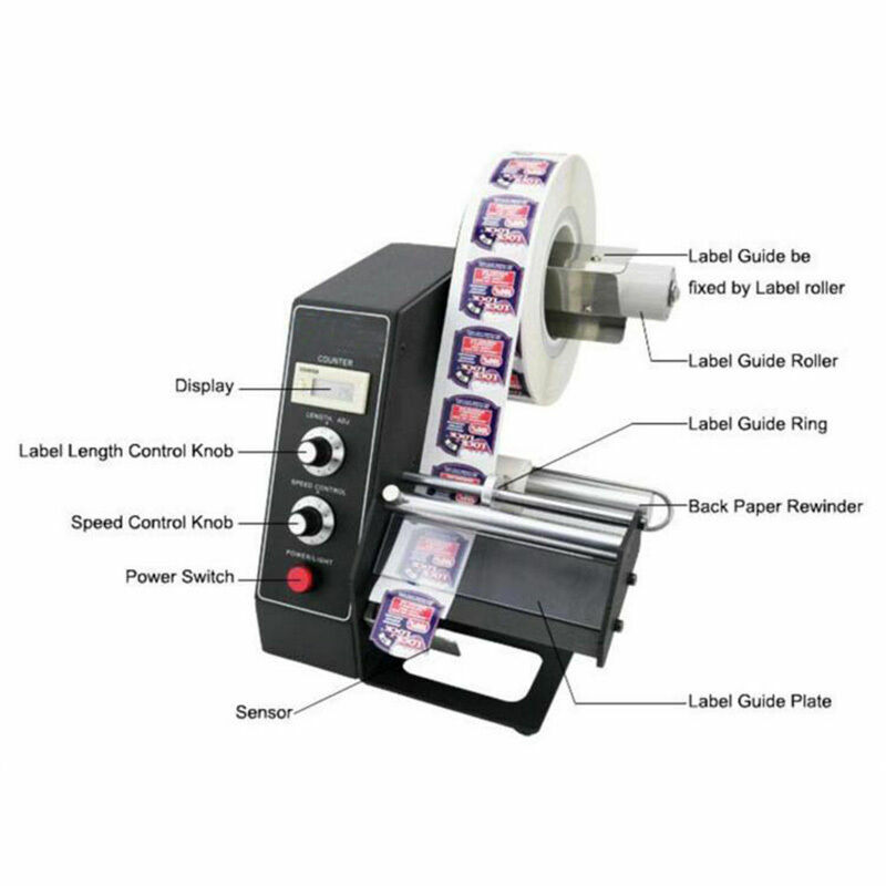 Automatic Label Dispenser Machine Stripper Separating Machine Strong Office 110V