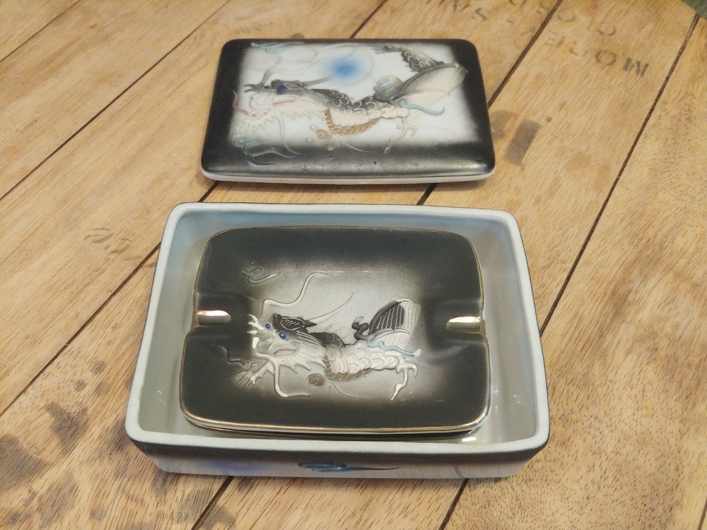 PCDG DRAGONWARE Ashtray Set JAPAN