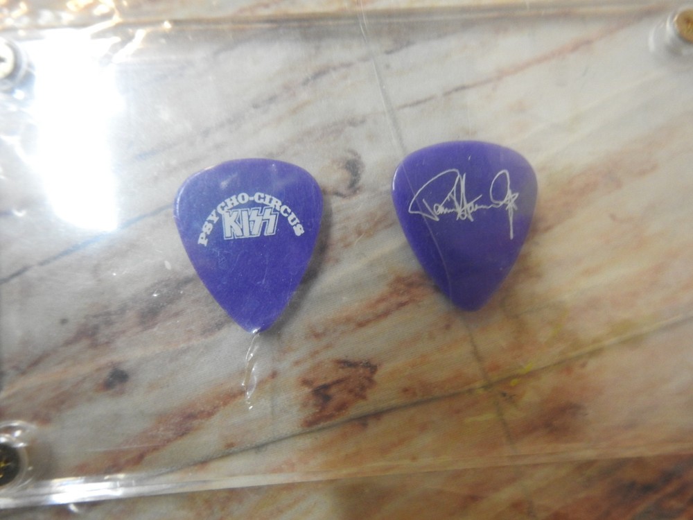 KISS Paul Stanley Signature Picks Purple Set NOS Lucite 1998 Psycho Circus Tour