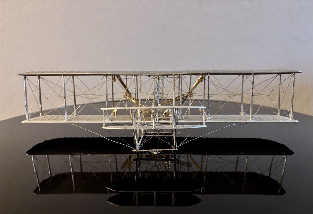 Vintage Wright Brothers 12” Flyer #96 Sterling Silver Model Paramount Classics