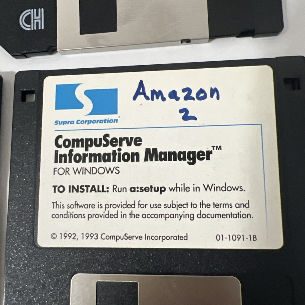 CompuServe Information Manager for Windows by CompuServe ~ 3.5" disk 1993 4disk