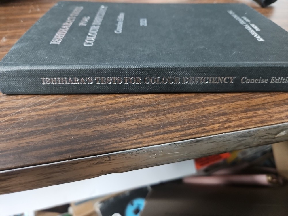 Ishihara Test Chart Book Color Deficiency Test Easy Reference Vision 2023