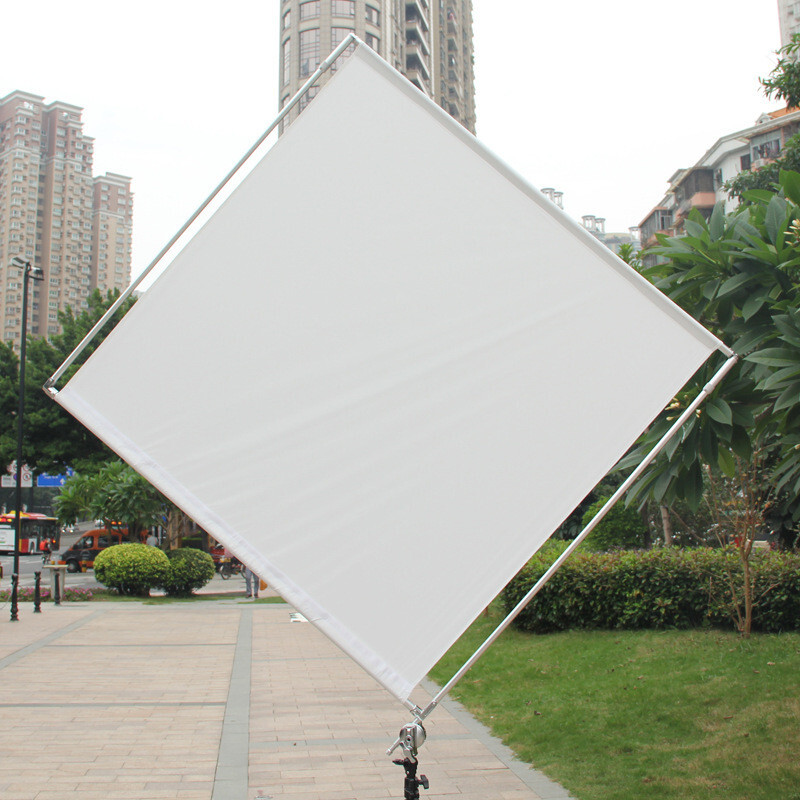 4x4' 48x48'' Foldable Portable Flag Frame with Diffusion Soften Grid Fabric