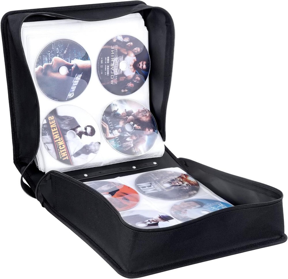 400 Capacity DVD Case Wallets Protective Storage Organizer Holder Album Box