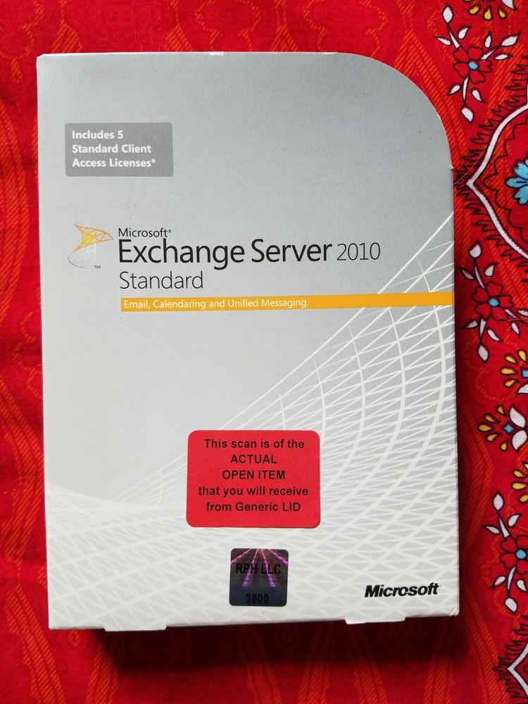 Open Box - 312-03977 Microsoft Windows Exchange Server 2010 Standard 5 CAL