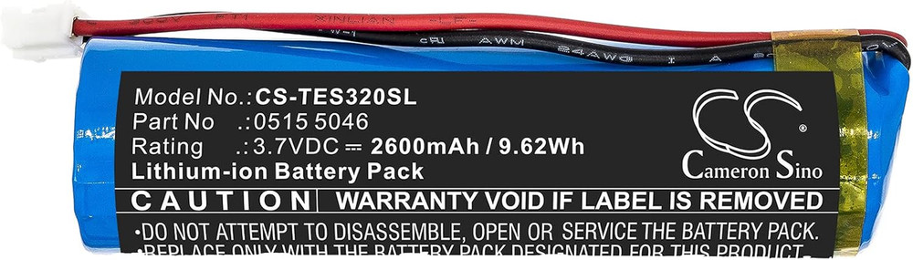 CS Replacement Battery for Testo 320 Combustion Analyzer Testo 320 Combustion An