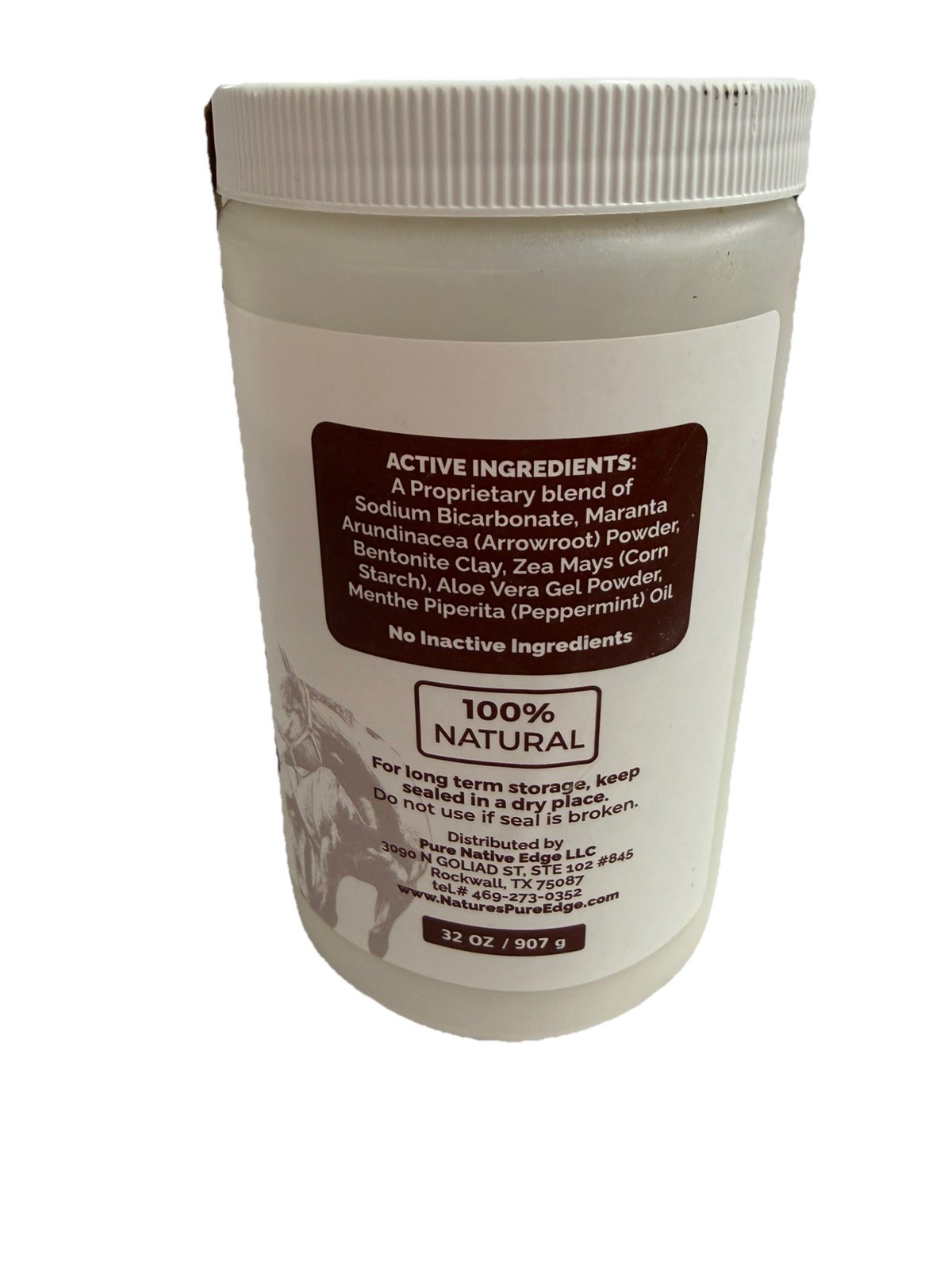 Nature's Pure Edge Coat Guard Rx Preventative Powder Horses 16oz Talc Free USA