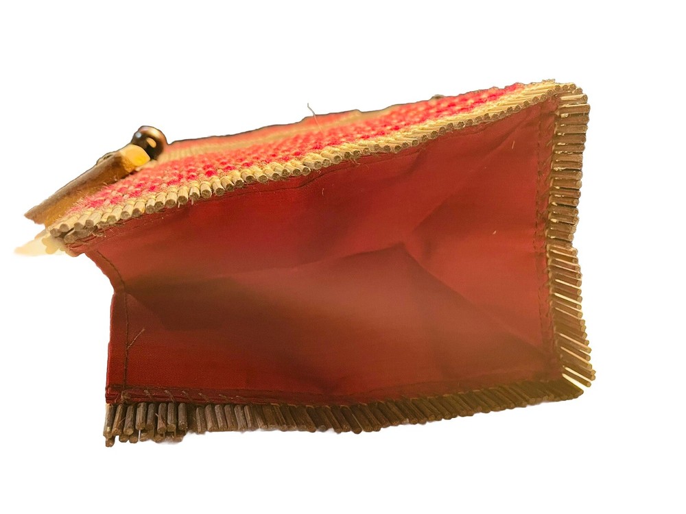 Collapsible Double Handle Matchstick Shade Tote/Purse