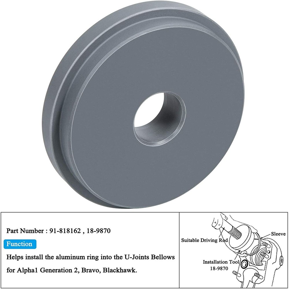 Bellow Retainer Ring Install Tool & Hinge Pin Tool for Mercruiser Mercury Gen 2