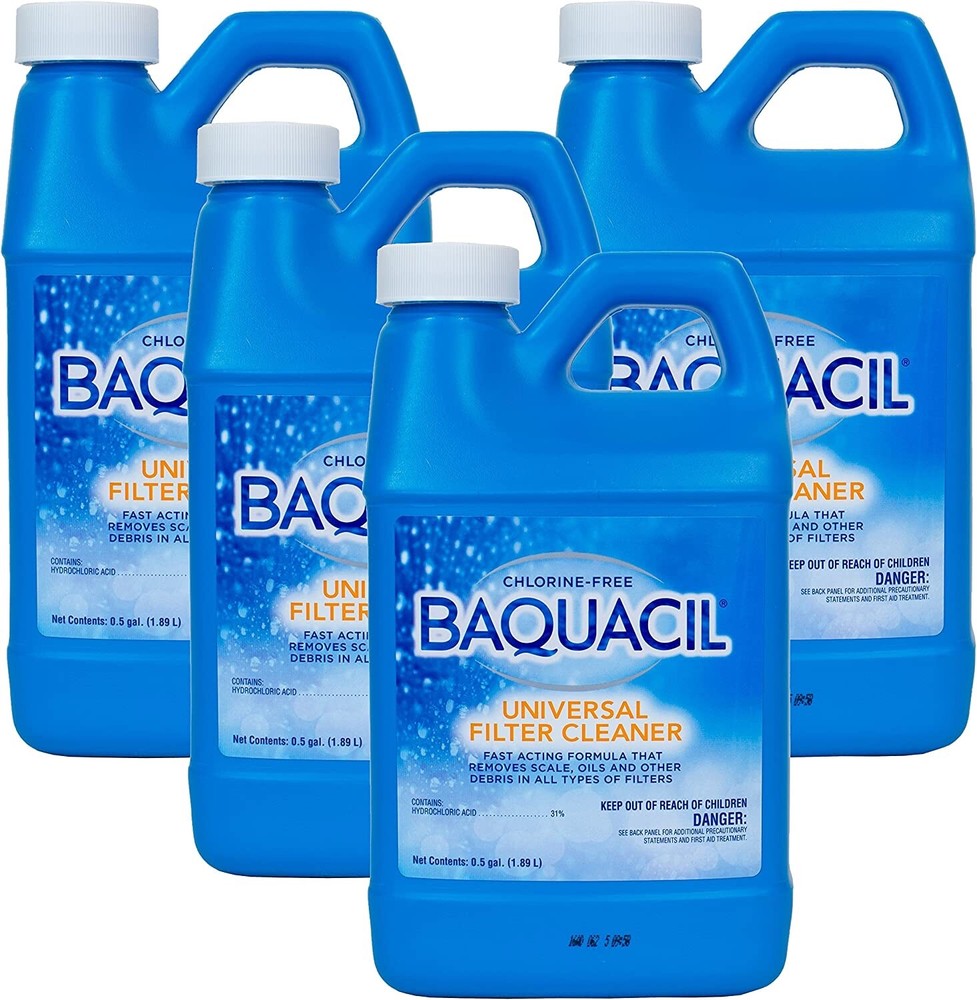 Baquacil Universal Filter Cleaner (Half Gallon) 4 Pack
