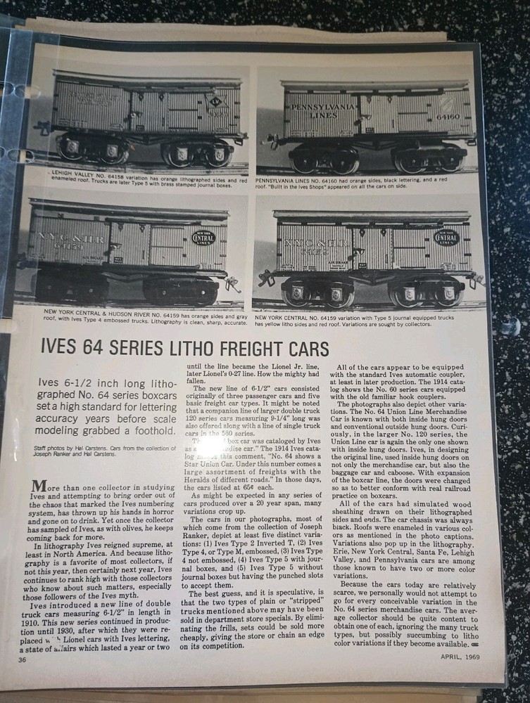 Lionel Model Train Catalogs & Poster plus Articles Railroad Model Craftsman
