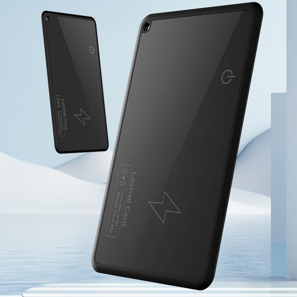 Black Wireless Charging Smart Card Tracker ABS Wallet Tracker Tracking Device