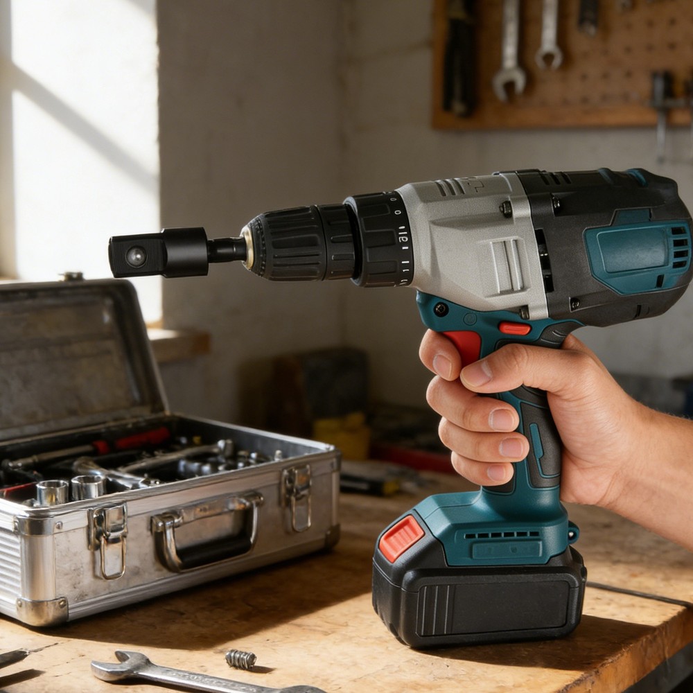 105 Degree Right Angle Drill Bit Hex Shank Socket Adapter Set 1/4" 3/8" 1/2" 6pc