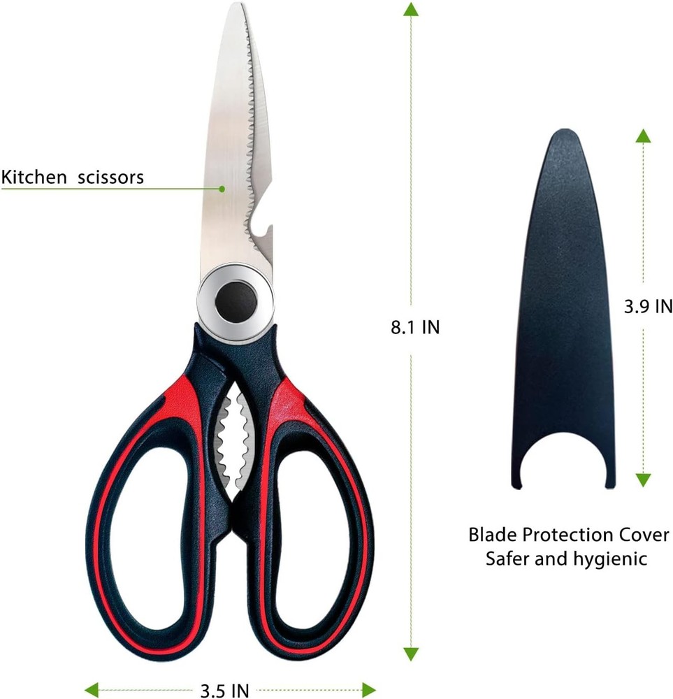 Kitchen Scissors 2 Pack Kitchen Shears All Purpose Heavy Duty Dishwasher Safe Mu