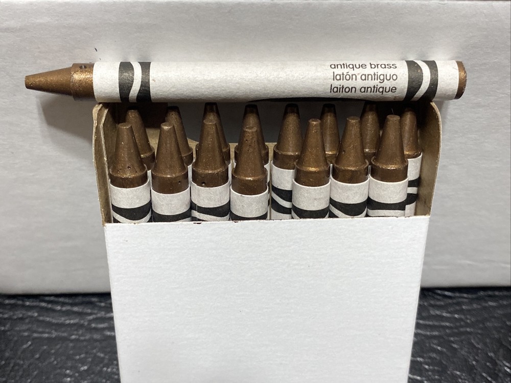 (16) Crayola Crayons (antique brass) BULK