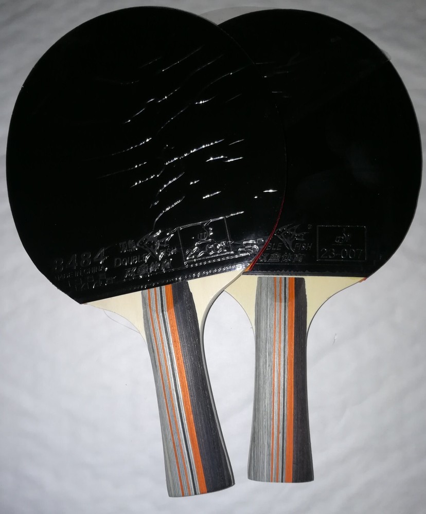 GoodBasic Long Handle (Shakehand) Ping Pong Paddle Table Tennis Racket Bat Blade