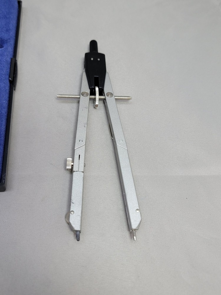 Helix Compass Drafting Drawing Precision Tool with Case. Pre-owned