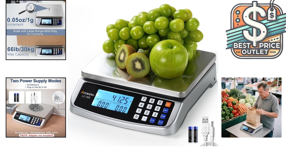 Comprehensive 110 lb Multi-Functional Kitchen Scale - Ideal for Cooking & Baking