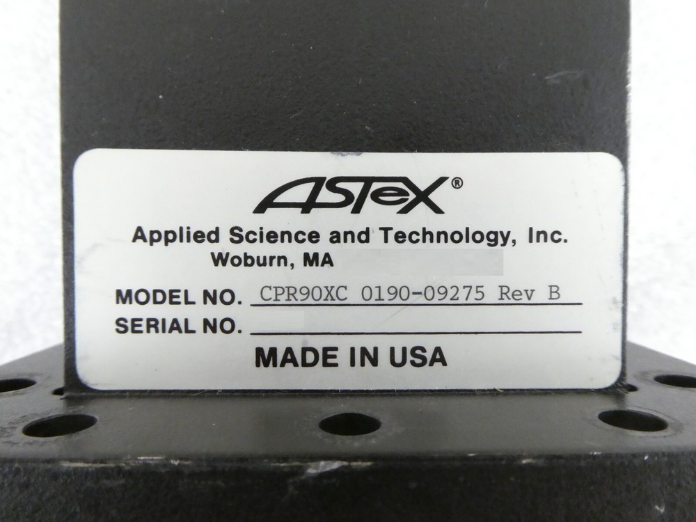 ASTeX Applied Science & Technology CPR90XC E-Bend Waveguide 0190-09275 Spare