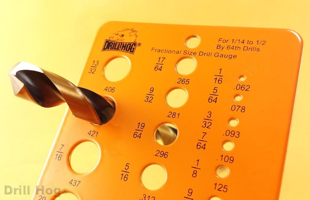 Drill Bit Gauge Measure Drill Bits Drill Gauge Hole Size Checker Tool DrillHog®