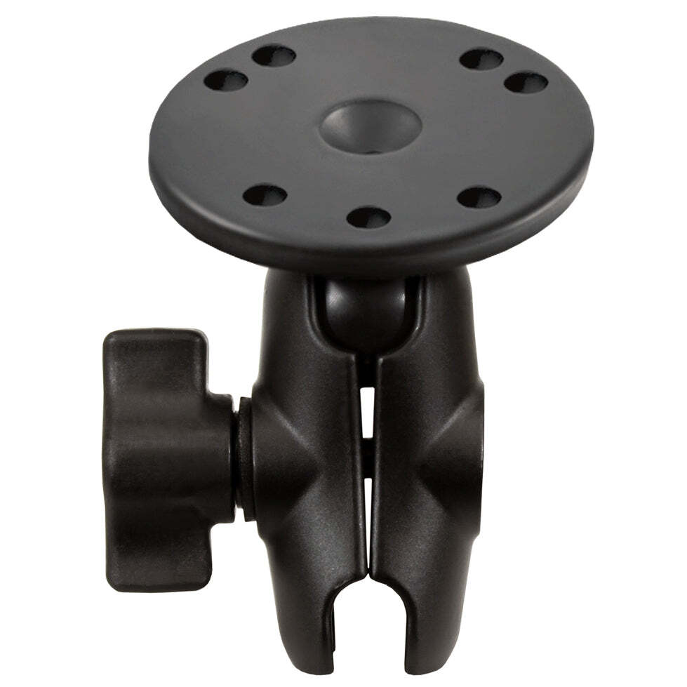 RAM-B-103U-A RAM Double Socket Arm with Round Plate - B Si...