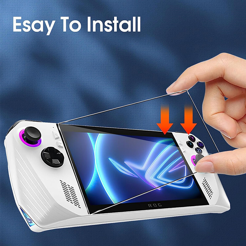 For ASUS ROG Ally Clear Full Coverage Temperd Glass Screen Protector